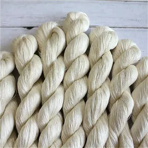 中国纱绞线3000m/100g，80/2nm桑蚕丝100% 桑蚕丝未染色针织丝纱