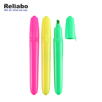 Stylo magique pour enfants, Mini porte-clés et surligneur, multicolores, papeterie scolaire