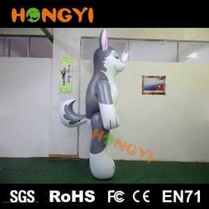 Gigante gonfiabile in pvc cane lupo animale varie dimensioni e colori modello cane gonfiabile per la pubblicità promozioni <span class=keywords><strong>espos</strong></span> - Product Image 5