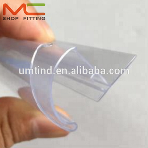 Süpermarket malzemeleri için raf etiketi plastik ekstrüzyon profili için süpermarket PVC veri bilet şerit tutucu fiyat şeridi - Product Image 5