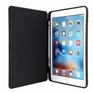 Siliconen Lederen Hoesje Tablet Hoes Mini 1 2 3 4 5 6 7 Air Pro 9.7 10.2 10.5 10.9 11 12.9 13 Inch Plus Potlood Sleuf Voor Ipad