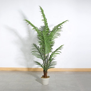 145cm Decoración de interiores Planta verde Bonsai Palmera artificial Árbol de goma - Product Image 4