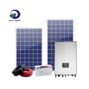并网太阳能组件 5kw 在电网 5kva 太阳能电池板家庭单轴太阳能跟踪系统