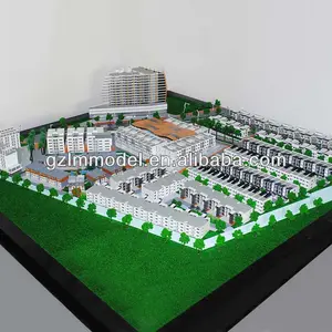 Planificación programación escala de construcción fabricación modelo, modelo en miniatura haciendo, planificación ciudad fabricación modelo