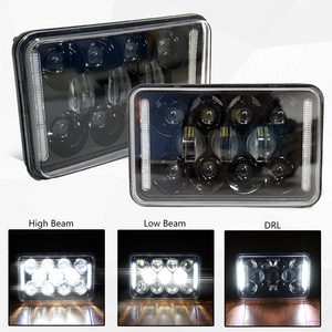4X6 pollici 85 w Fari A LED 6X4 pollici Nero Sigillato Hi/Low Fascio Rettangolare LED faro per Camion - Product Image 2