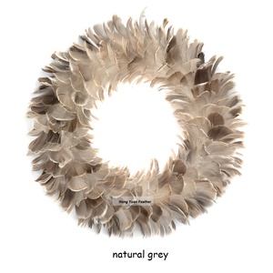 Guirnalda Floral de plumas, corona de Navidad <span class=keywords><strong>para</strong></span> puerta de casa, ventana de pared, fiesta de boda, Halloween, Acción de Gracias, Otoño, decoración - Product Image 1