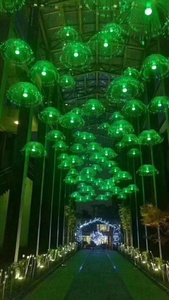Party Hanging Decorations with Led Light Inflatable <strong>Jellyfish</strong> <strong>Lamp</strong> for Pub Wedding - Product Image 3