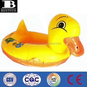Canard gonflable personnalisé en PVC écologique, bateau de natation gonflable en plastique pour bébé, siège flottant pour la natation - Product Image 3