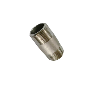 Thép không gỉ đánh bóng Thùng núm vú đôi nam chủ đề NPT bspp bspt 1/4-4 inch 150lb áp lực - Product Image 2