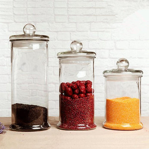 Barattolo in <span class=keywords><strong>Vetro</strong></span> per Conservazione di Tè e Cereali con Coperchio Ermetico - Product Image 2