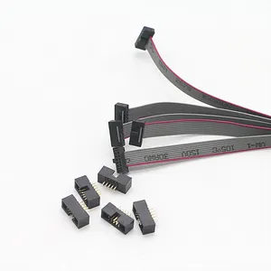 Nhà Máy OEM 5Pin 10Pin 20Pin 30Pin Nữ 10Cm Phẳng Flex Ribbon IDC Cáp