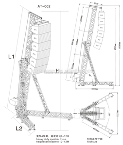 Soporte de aluminio braguero altavoz conjunto línea <span class=keywords><strong>PA</strong></span> cercha Torre soporte para pantalla - Product Image 2