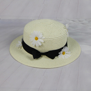 Voyage Femmes Mode Coréenne Grand Large Plage <span class=keywords><strong>Carr</strong></span>é Soleil Chapeau De Paille - Product Image 2
