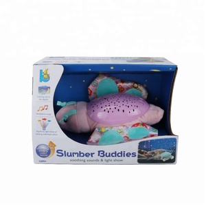 Animale stella ha condotto la lampada della luce di notte del capretto giocattoli di peluche farfalla proiettore - Product Image 4