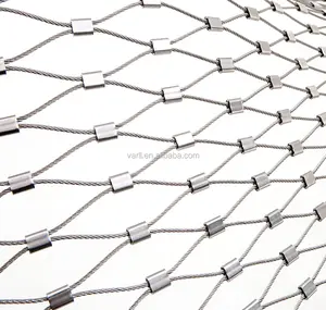 304 or 316 stainless steel cable mesh/stainless steel rope mesh/stainless steel cable net