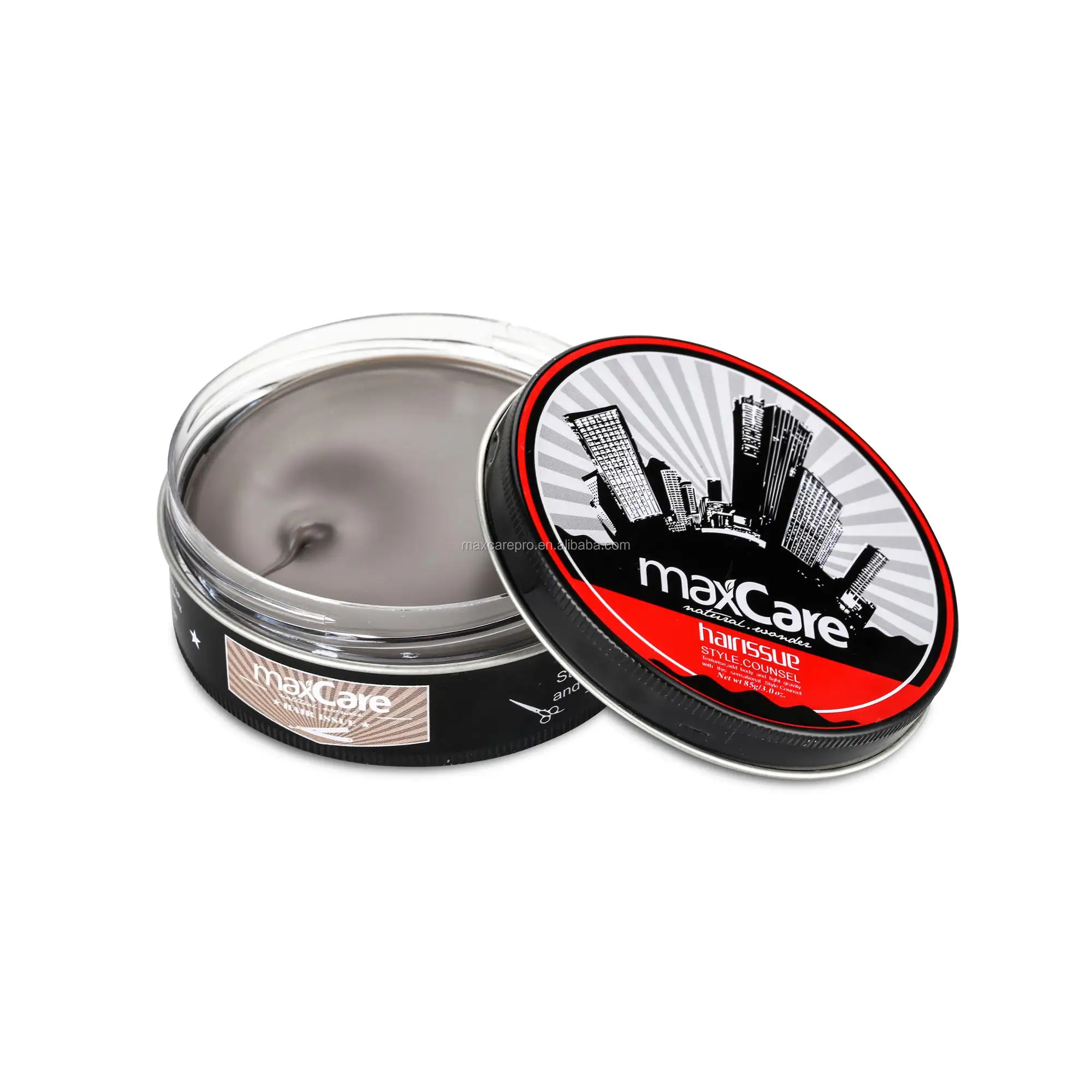 100ml edge control hair pomade for men hairstyle, private label hair clay