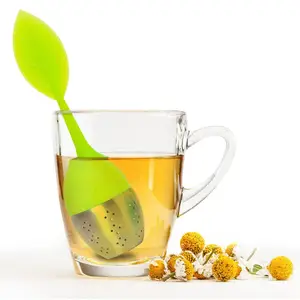 Customize Silicone Handle Stainless Steel Tea Infuser Strainer Loose Leaf Tea Infuser