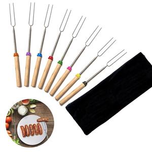 Commercio all'ingrosso campeggio falò Marshmallow Hot Dog telescopico <span class=keywords><strong>torrefazione</strong></span> forchetta bastoni spiedini - Product Image 5