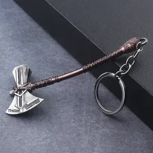 Marvel Bão Tomahawk Keychain Thor Búa Món Quà Lưu Niệm Keychain Cho Bán Buôn