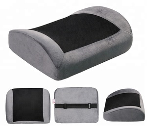 Cojín de Espuma Viscoelástica Ergonómico y Ortopédico para Respaldo de Silla de Oficina o Asiento de Auto, Soporte Lumbar Ajustable - Product Image 6