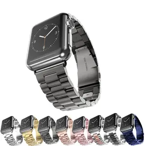 Großhandel apple uhr 40mm metall band-Gute Qualität Uhren armbänder für iWatch Edelstahl Sport armband für Apple Uhren armbänder 40mm 38mm 42mm Charm Metal Link Armband