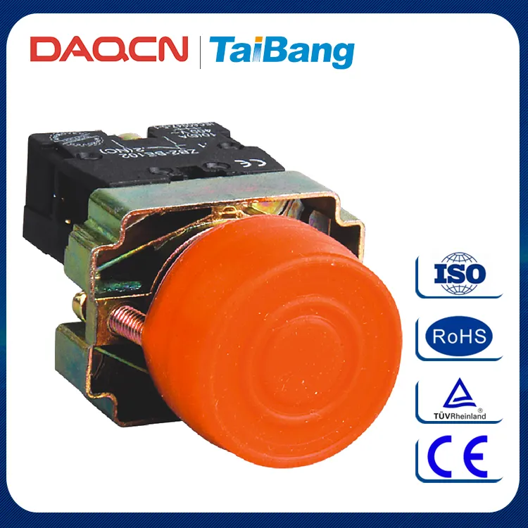 DAQCN China XB2-BA Série de Interruptores de Botão de pressão Com Tampa À Prova D' Água