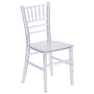 Sillas de Comedor de Plástico Transparente Tipo Chiavari/Tifany para Niños, Blancas, para Jardín, Bodas, Banquetes, Eventos y Fiestas, Venta al Por Mayor - Product Image 6