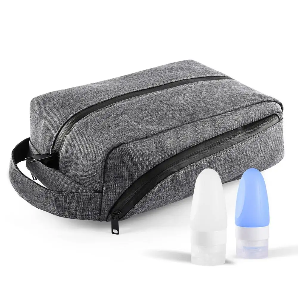 Men Shaving Dopp Kit Portable Waterproof Toiletry Bag Cosmetic Pouch