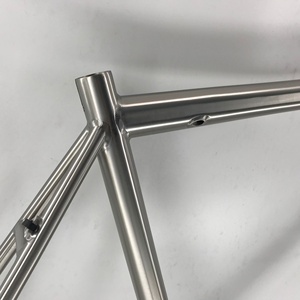 Cadre de vélo de route ovale en <span class=keywords><strong>titane</strong></span> complet, nouveau design OEM, - Product Image 4