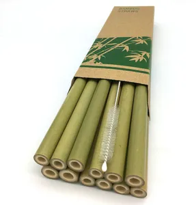Paille écologique biodégradables en bambou, Logo personnalisé, 100% p, nouveau, vente en gros