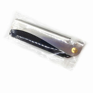 Premium in metallo con manico per barba e denti lisci Design portatile pieghevole per baffi da viaggio pettine per la toelettatura da uomo - Product Image 6