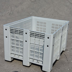 農業用バージンHDPE通気性バルクプラスチックパレットビン（蓋付き） - Product Image 2