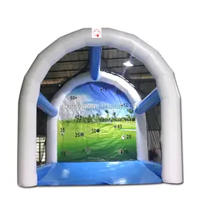 Gioco di battuta gonfiabile interattivo della gabbia di golf per i bambini e gli adulti, giochi gonfiabili di sfida