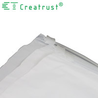 Creatrst — emballage en tissu de coton, Jute pour canettes de voyage, sac de linge bleu marine avec fermeture éclair