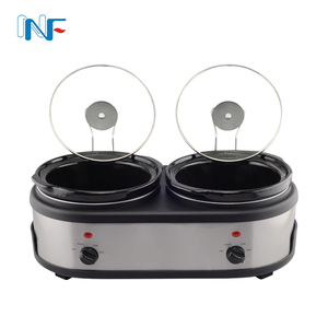 Cottura di Coccio-Pot Display Lcd Elettrico Multi-Funzione In 2x1.6 QT Dual Crock Manuale di Controllo Individuale buffet Fornello Lento - Product Image 6