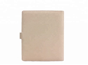 A5 Có Thể Nạp Lại Faux PU Saffiano Leather Sổ Tay Du Lịch Thư Mục Vòng Binder - Product Image 3
