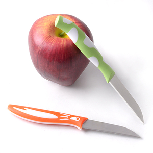 Fabbrica direttamente che vende promozionale 12 pezzi di Animale maniglia modello di frutta set di coltelli in acciaio inox coltello manico di colore PP carta della bolla - Product Image 5