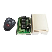 Télécommande relais sans fil 4 canaux 12V DC 200m de portée 433Mhz Matériau ABS Fonction température