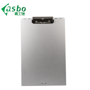 עור משרד pad קובץ נייר אלומיניום כסף לוח תיקיית עם אחסון - Product Image 3