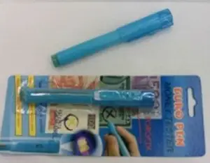 Stylo détecteur de faux notes FJ1379, pour tester les billets de banque, noir