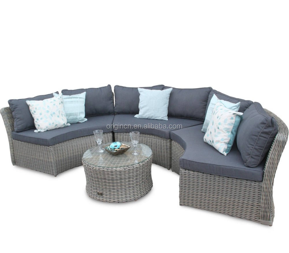 Rattan Half Moon Sofas Stylish Durable Outdoor Furniture