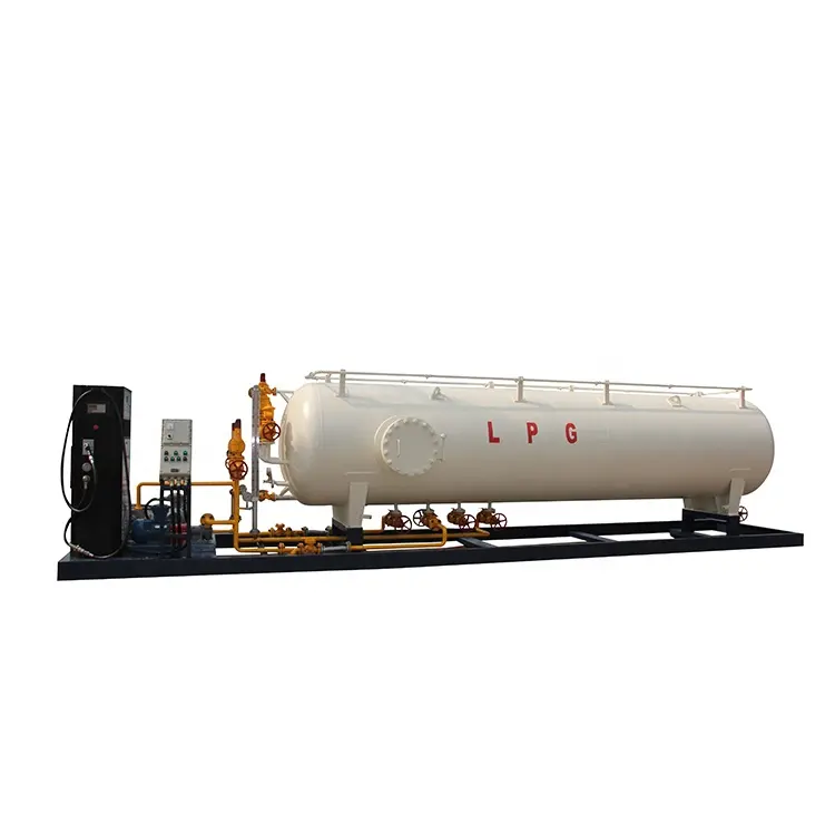 Bestfueling led ışık yakıt dağıtım pompası LPG dolum mobil yakıt deposu konteyner istasyonu