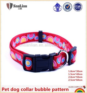 Hotsale <span class=keywords><strong>poular</strong></span> pet collier de chien avec cute bulle. pattren - Product Image 1