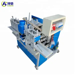 Easy operation high speed wood broomstick / mop stick making machine with smooth surface!