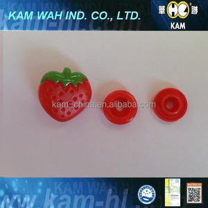 Hot Baby Online Shop for <strong>Fabric</strong> Snap <strong>Button</strong>/ <strong>Fabric</strong> Fasteners/customized <strong>Colorful</strong> Strawberry Shape Using for Baby Diaper - Product Image 4