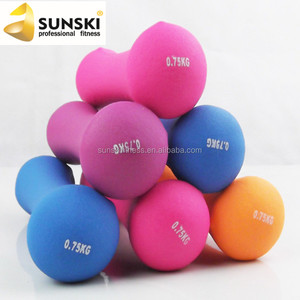 Ladies vinyl and neoprene dumbbell bone - Product Image 2