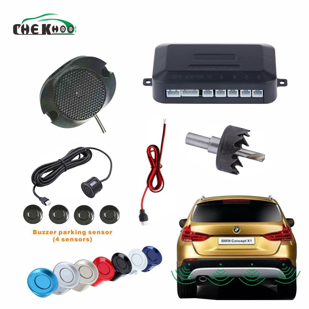 Sensores Aparcamiento Detector Coche Parktronic Pantalla LED Automática 4 Uds Kit Sensor Aparcamiento Asistencia Inversa Monitor Radar Respaldo Detector sensores Marcha atrás (Color : Blanco Sensores Aparcamiento Detector Coche Parktronic Pantalla LED Automática 4 Uds Kit Sensor Aparcamiento Asistencia Inversa Monitor Radar Respaldo Detector sensores Marcha atrás (Color : Blanco