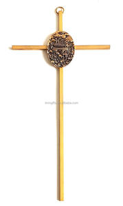 ไม้กางเขนโลหะแขวนพระเยซูสร้างแรงบันดาลใจทางศาสนา inri - Product Image 2