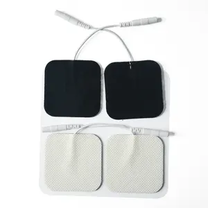Wholesale 2.0 Pigtail TENS Electrodes 5*5 Self-adhering Physical Therapy Electrodes Pads For Electrotherapy