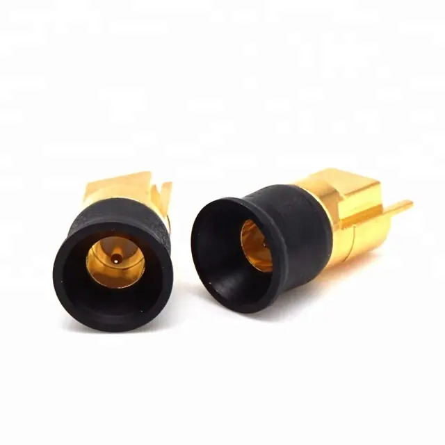 SMP max male plug RF connector for PCB mounting